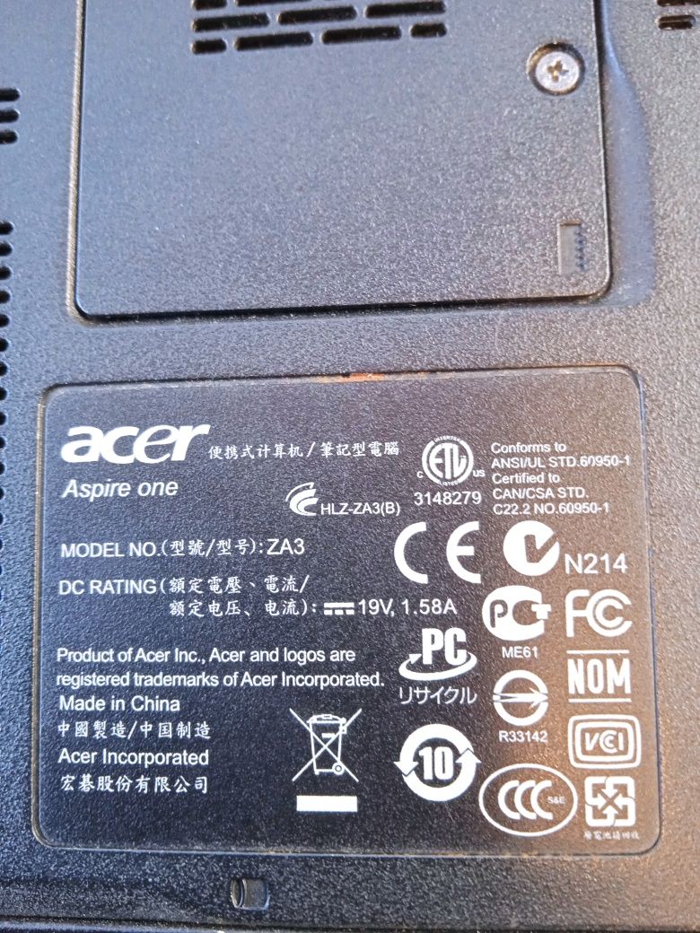 Нетбук Acer Aspire One A0751h ZA3