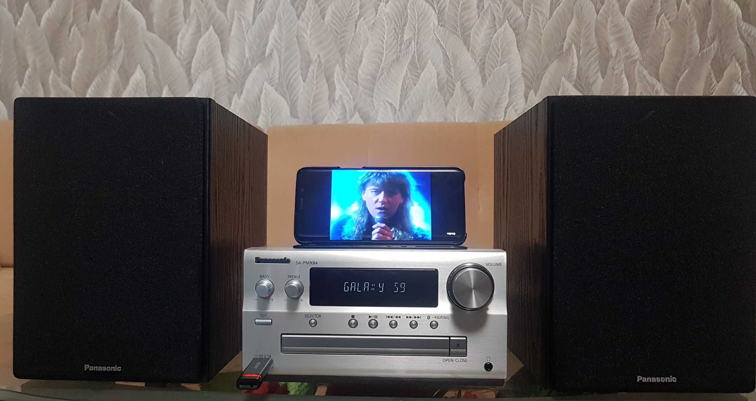 Музыкальный центр Panasonic SA-PMX84 /BT,FLAC,DAB/ made in Malaysia