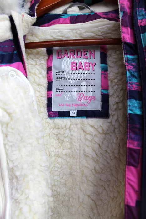 Дитячий зимовий комбінезон конверт на овчині