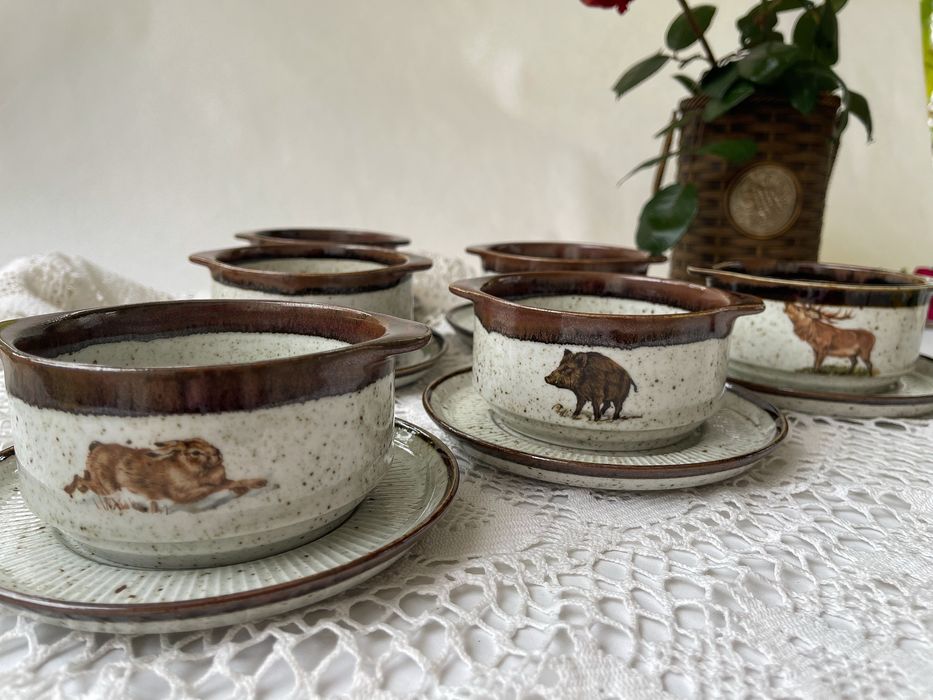 Бульонниці керамічні вінтаж Німеччина супові тарілки глибокі