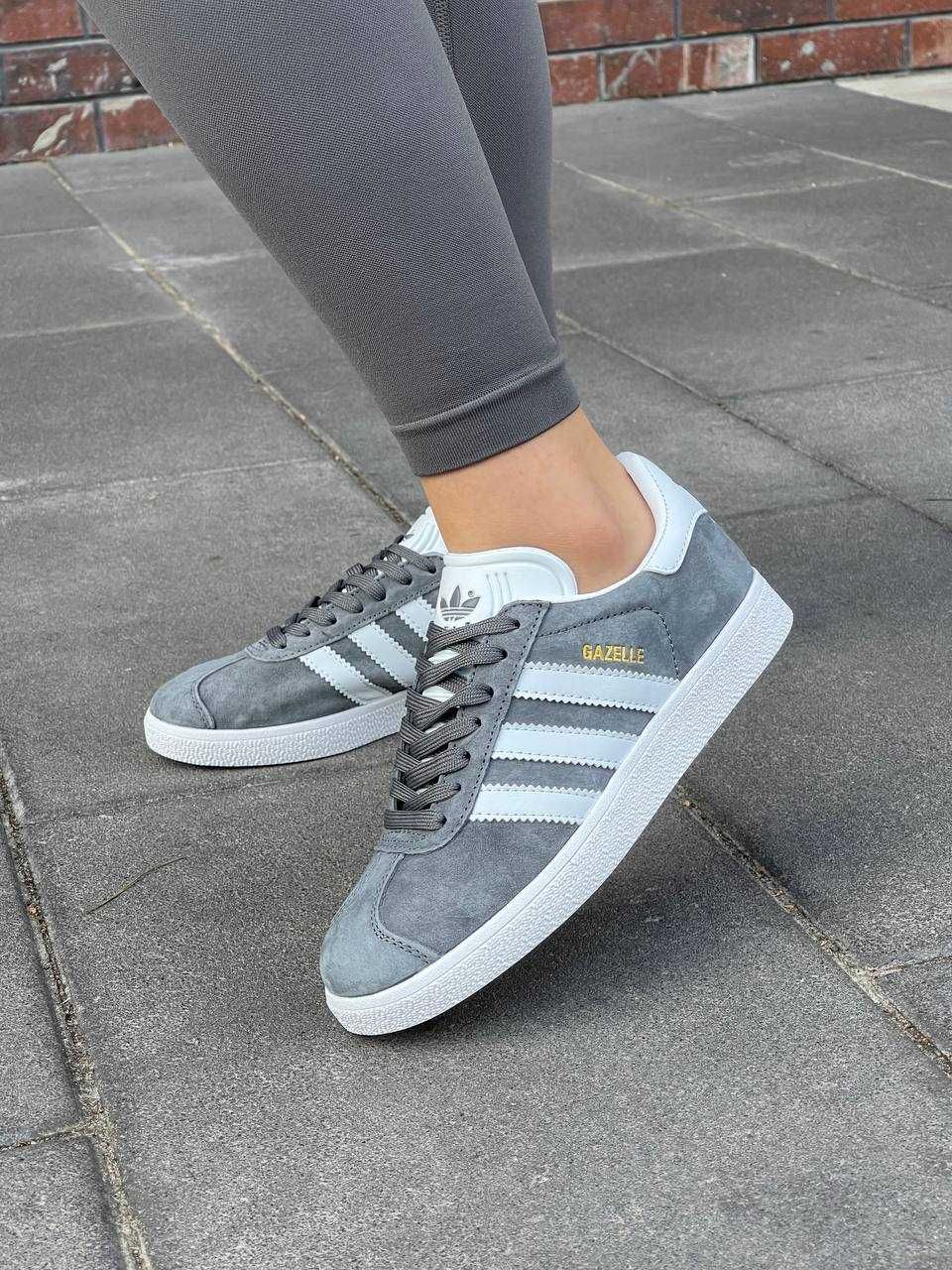 Жіночі кросівки Adidas Gazelle Grey (36-45 р.)