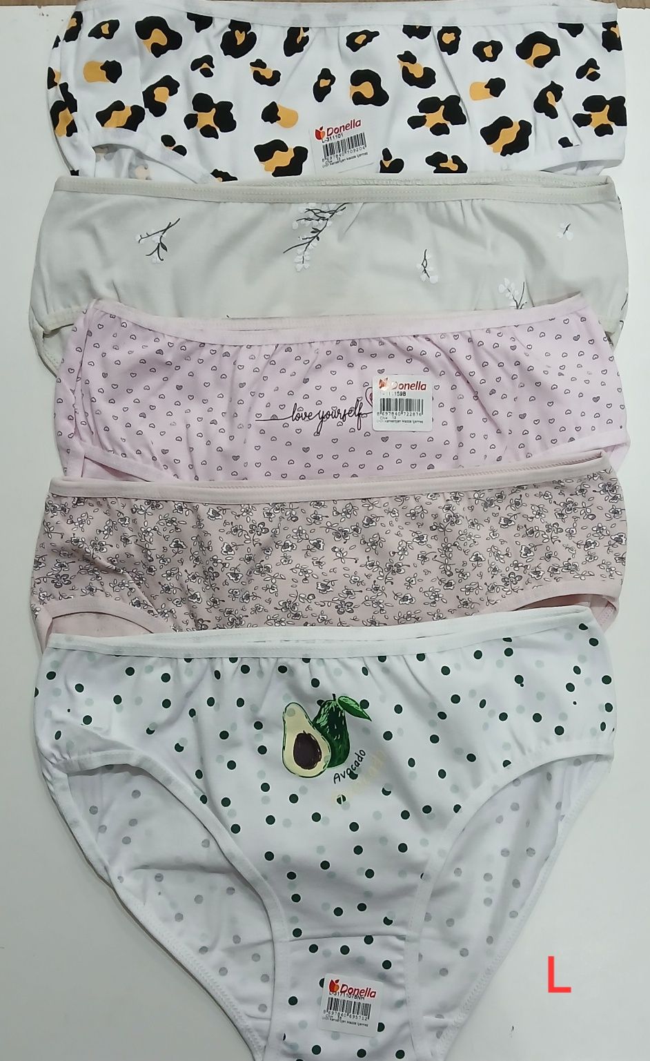 Трусики женские M/L/XL/2XL/3XL Сліпи Середній бік Donella Туреччина