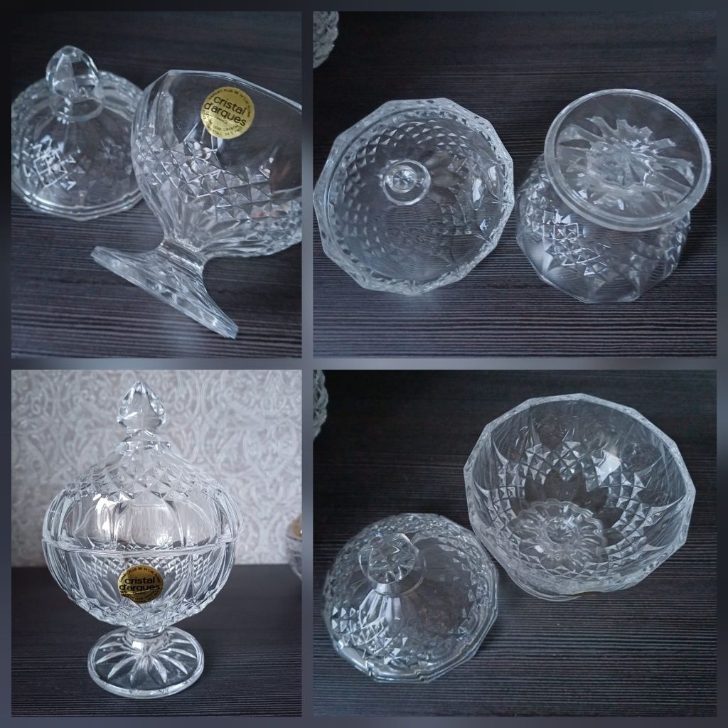 Цукерниця. Кришталь. Німеччина. Вінтаж.