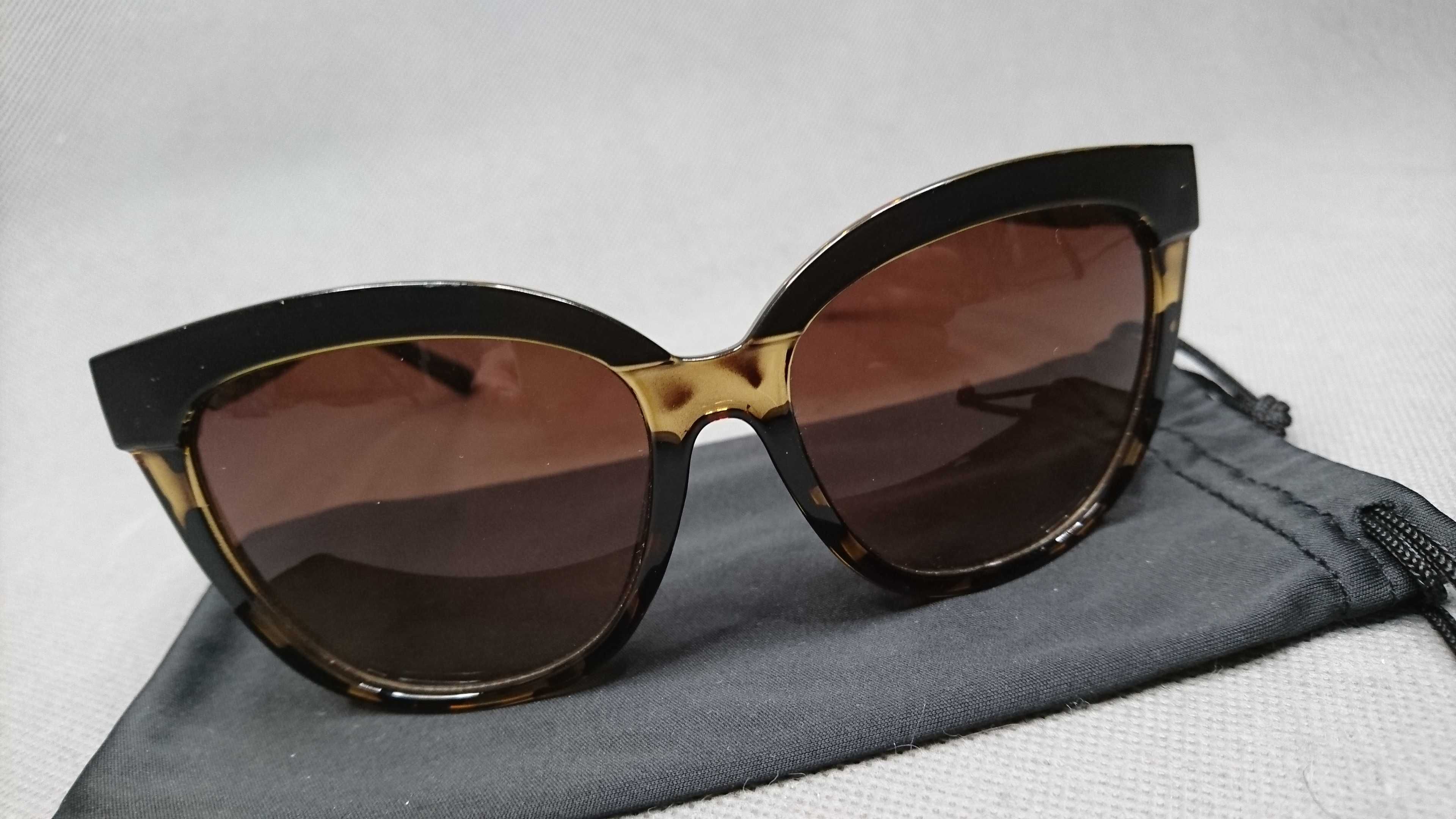 Jessica Simpson Oversized Black Sunglasses Tortoise Rims Okulary