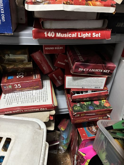 Lampadas de Natal e varios artigos de natal
