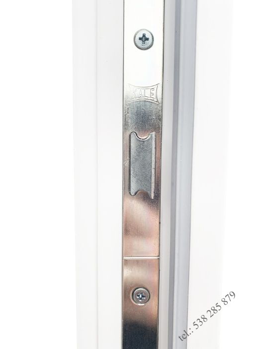 Drzwi zewnętrzne PCV SKLEPOWE BIUROWE 100x200 białe NOWE od reki