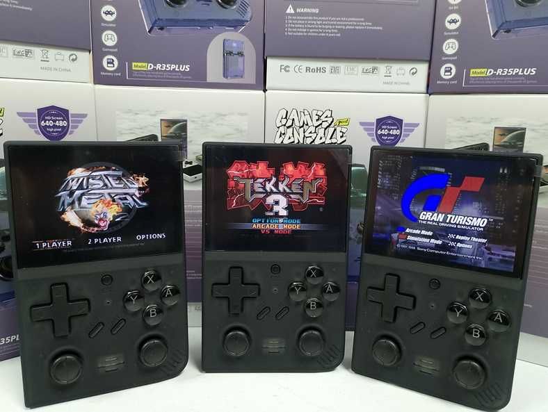 Ретро ігрова приставка портативна PSP 15000 ігор R35Plus PlayStation