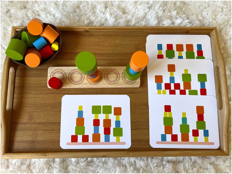 Jogo de Empilhar - Blocos de Madeira