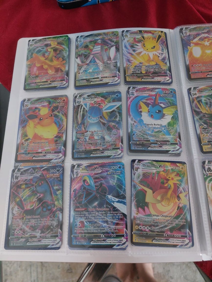 Cartas pokemon com caderneta