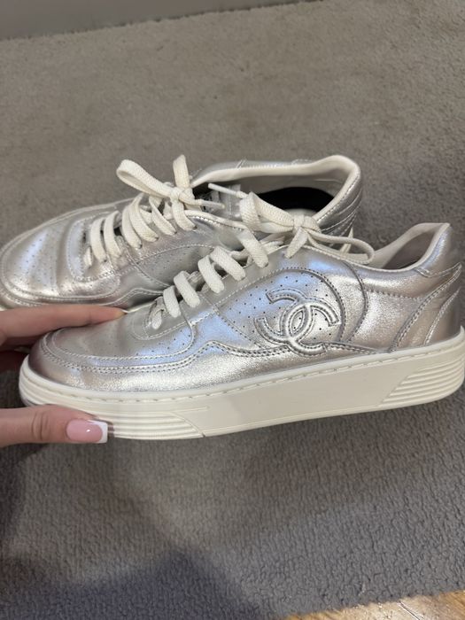 Кеди срібляні Chanel