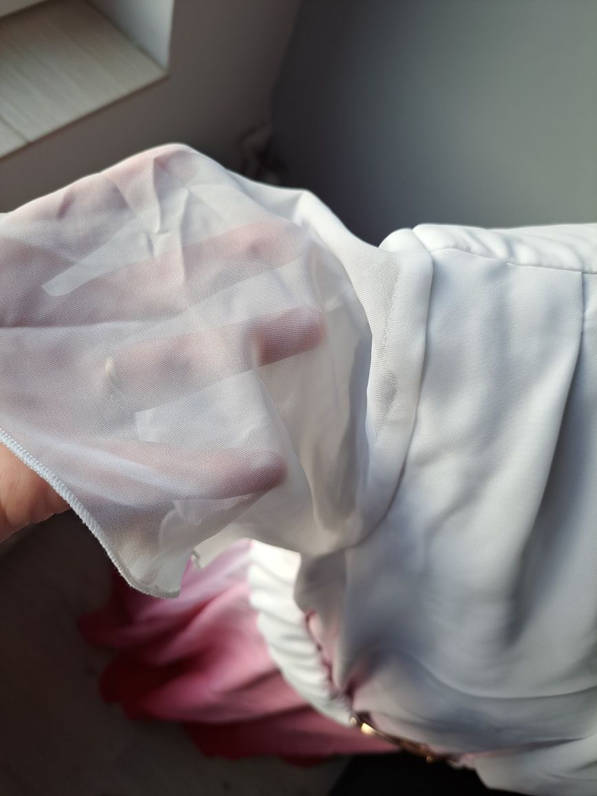 Suknia weselna długa tiulowa śliczną xxl 44