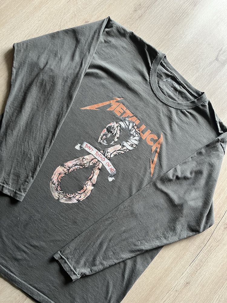 Кофта лонг світшот Metallica rock merch оригінал