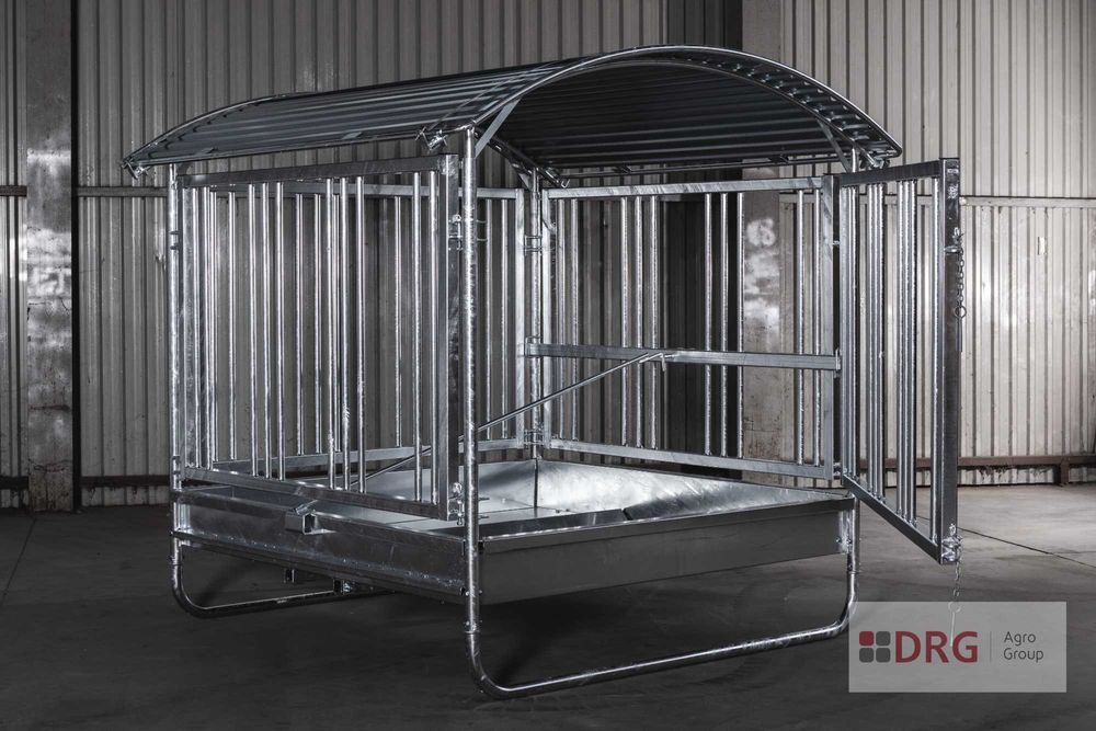 Paśnik łąkowy kwadratowy dla koni, palisadowy, zatrzaskowy dla bydła