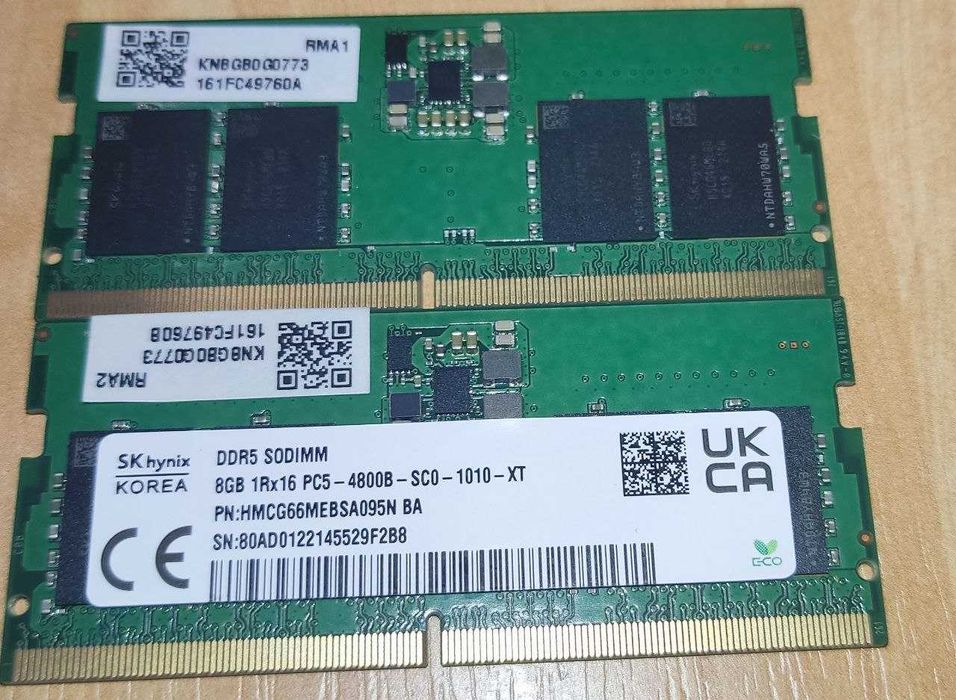 Оперативна пам'ять Hynix SODIMM DDR5 16GB (2x8gb) 4800 MHz