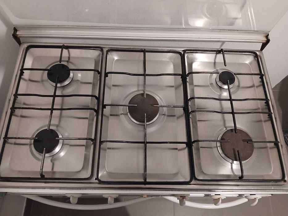 Fogão a gás Singer 5 bocas + forno duplo — funciona bem / usado