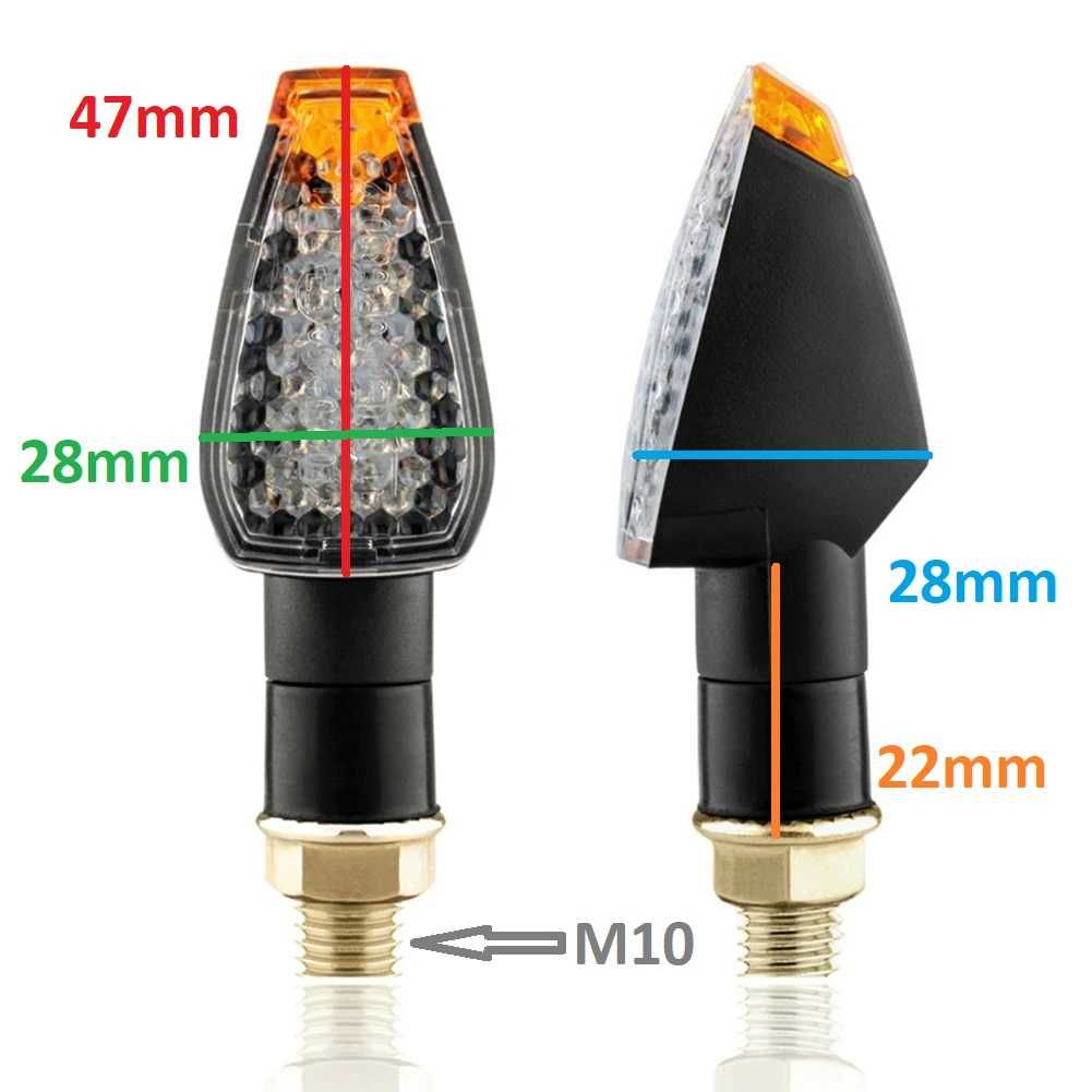 KIERUNKOWSKAZY LED dwustronne uniwersalne Homologacja E50 mocno świecą