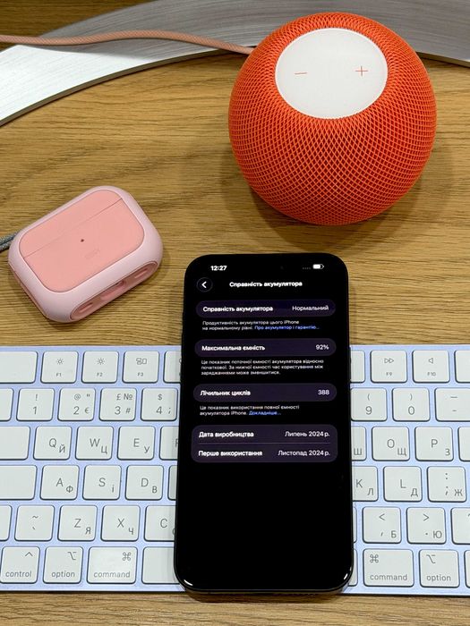 iPhone 15 Pro Max 256GB Black Titanium (Ідеальний стан, байпас)