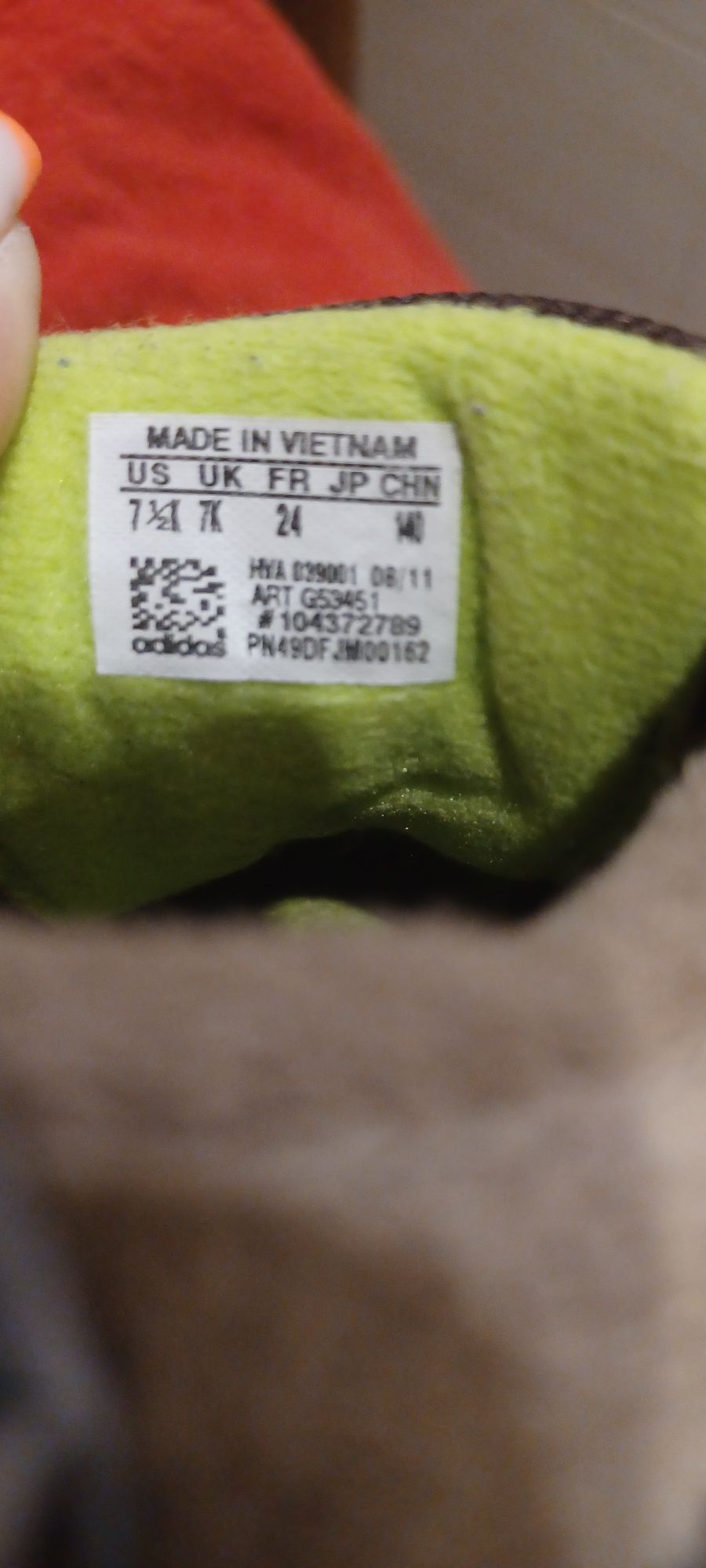 Buty adidas na rzepy 24