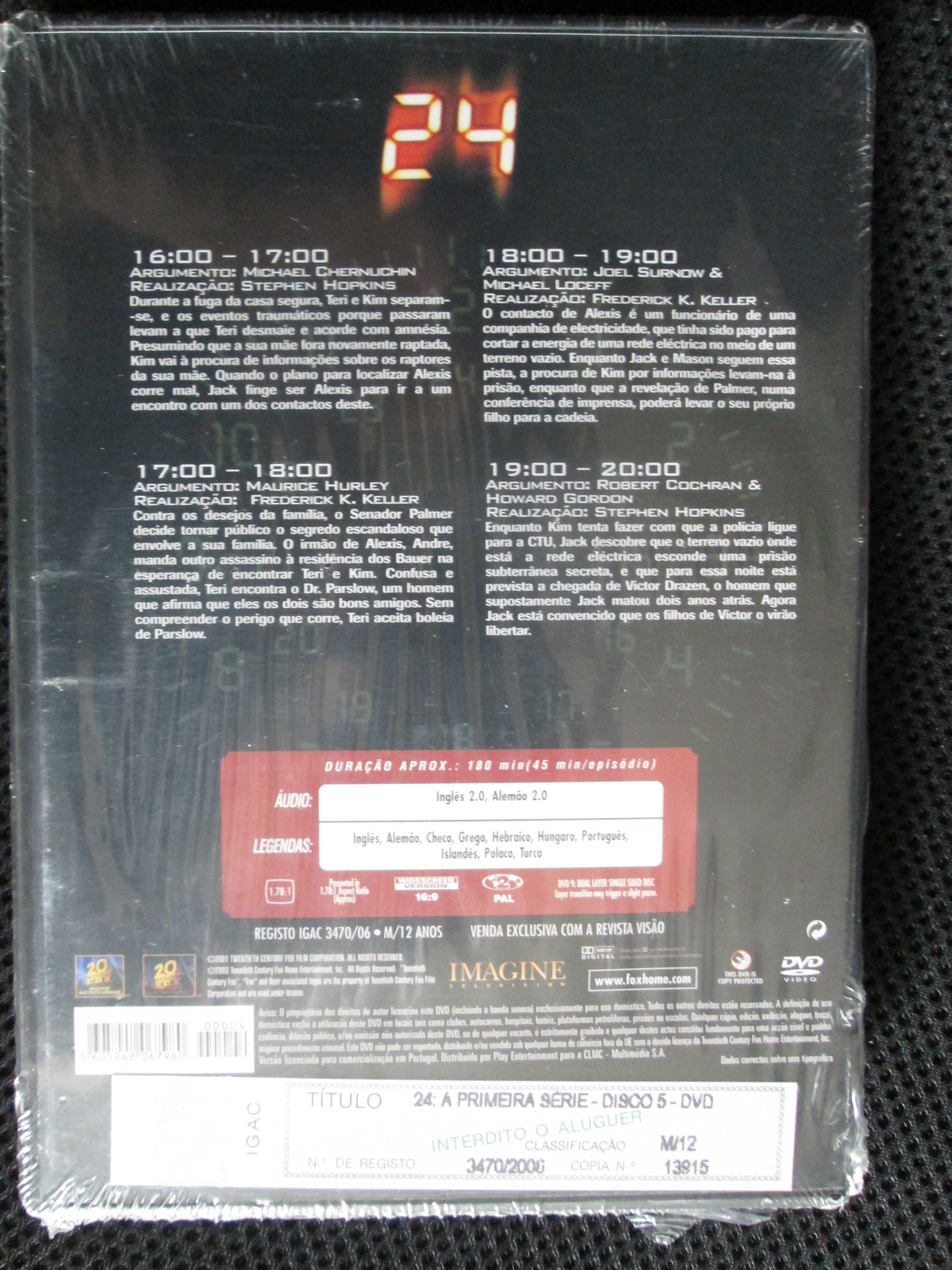 DVD - Série 24H, com Kiefer Sutherland