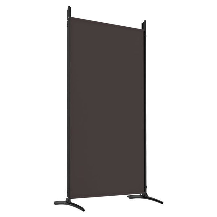 vidaXL Parawan 6-panelowy, brązowy, 520x180 cm, tkanina