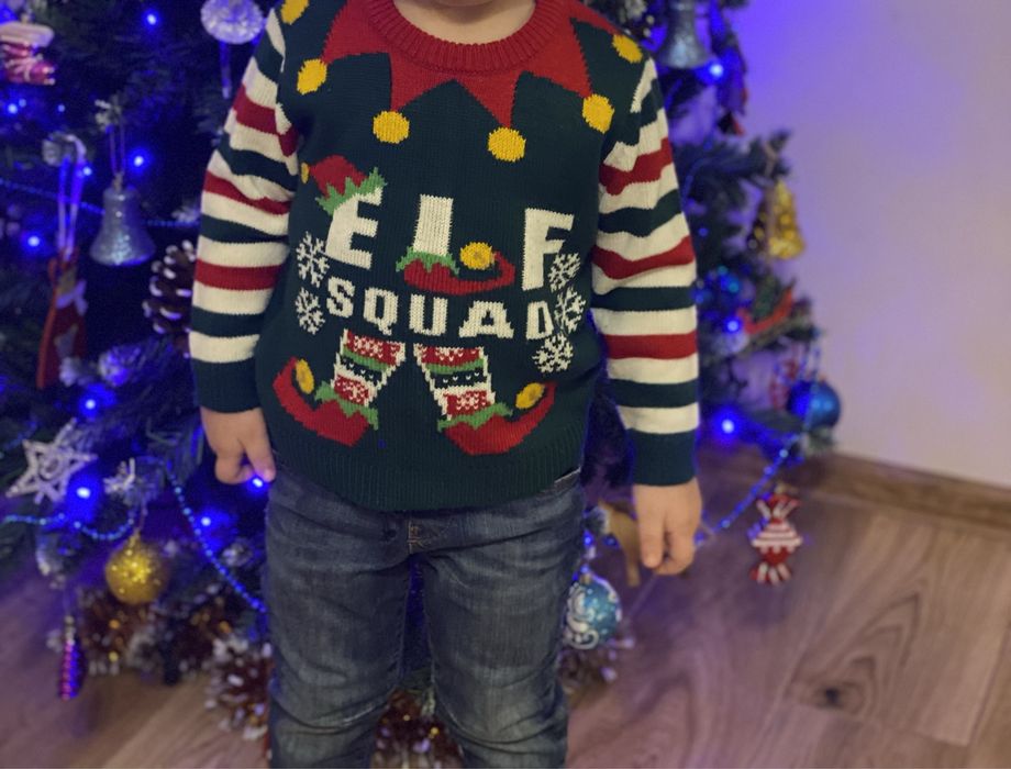 Светр новорічний , новогодний свитр, гольф, фотосессия