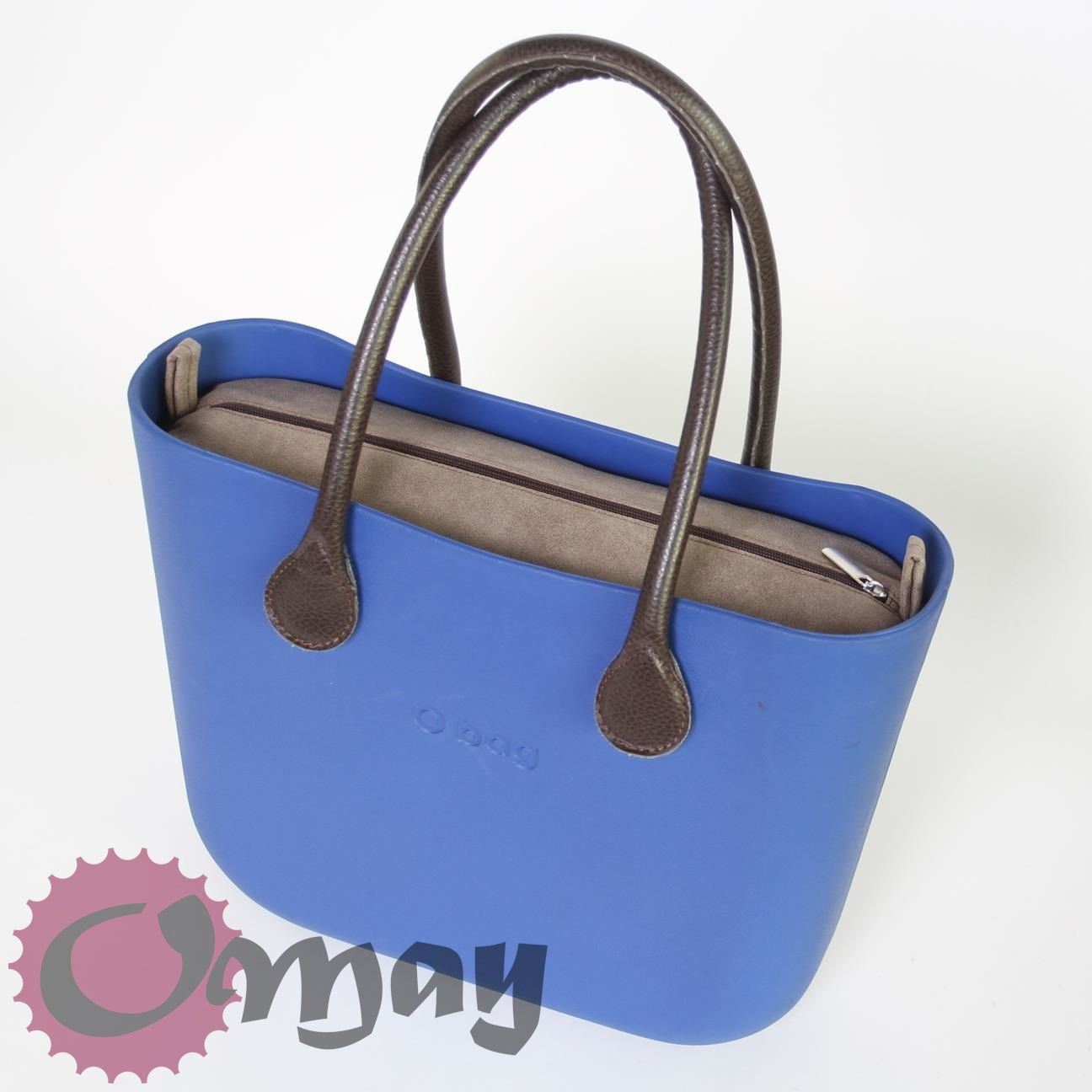 Efektowny organizer OBAG STANDARD ekoskóra brązowa 2 kieszenie OMAY.pl