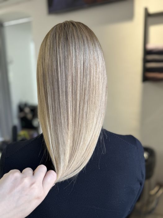 Фарбування волосся, Airtouch, вихід з чорного, балаяж, догляд, BOTOX