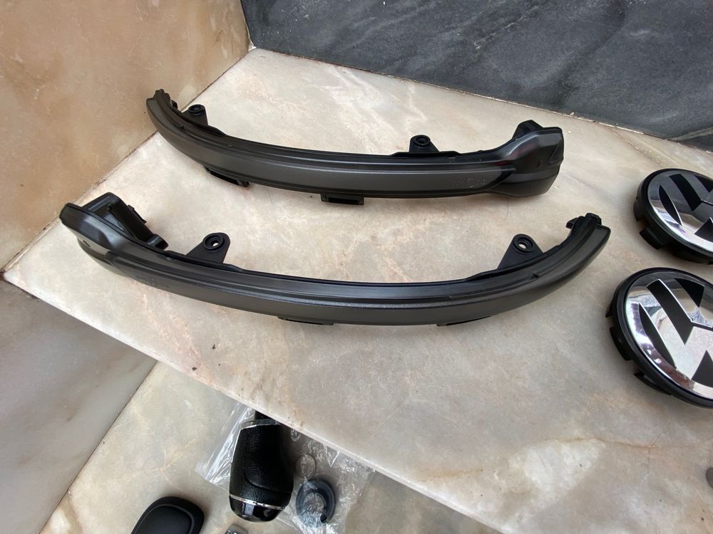 vw golf 5/6/7 manete dsg capas espelho piscas patilhas volante