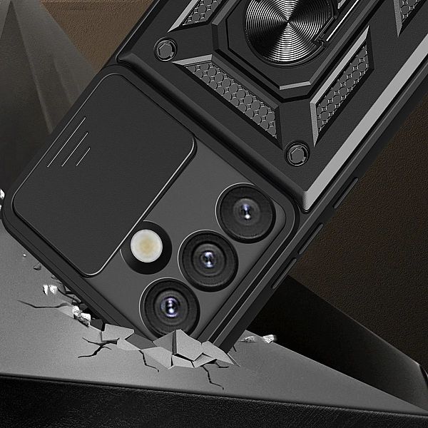 Pancerne etui Hybrid Armor Camshield z podstawką i osłoną aparatu na X