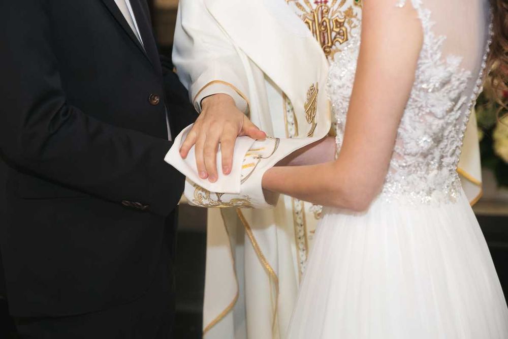 Suknia ślubna 36 z jedwabiem, ręcznie zdobiona