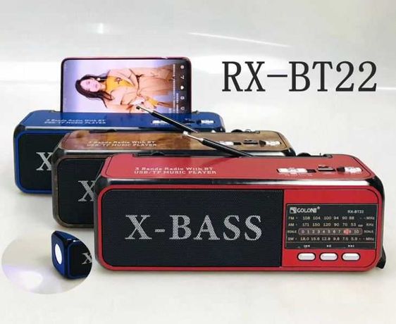 НОВЫЕ!!! GOLON RX-BT22 блютуз колонка, MP3, Радиоприёмник, фонарь