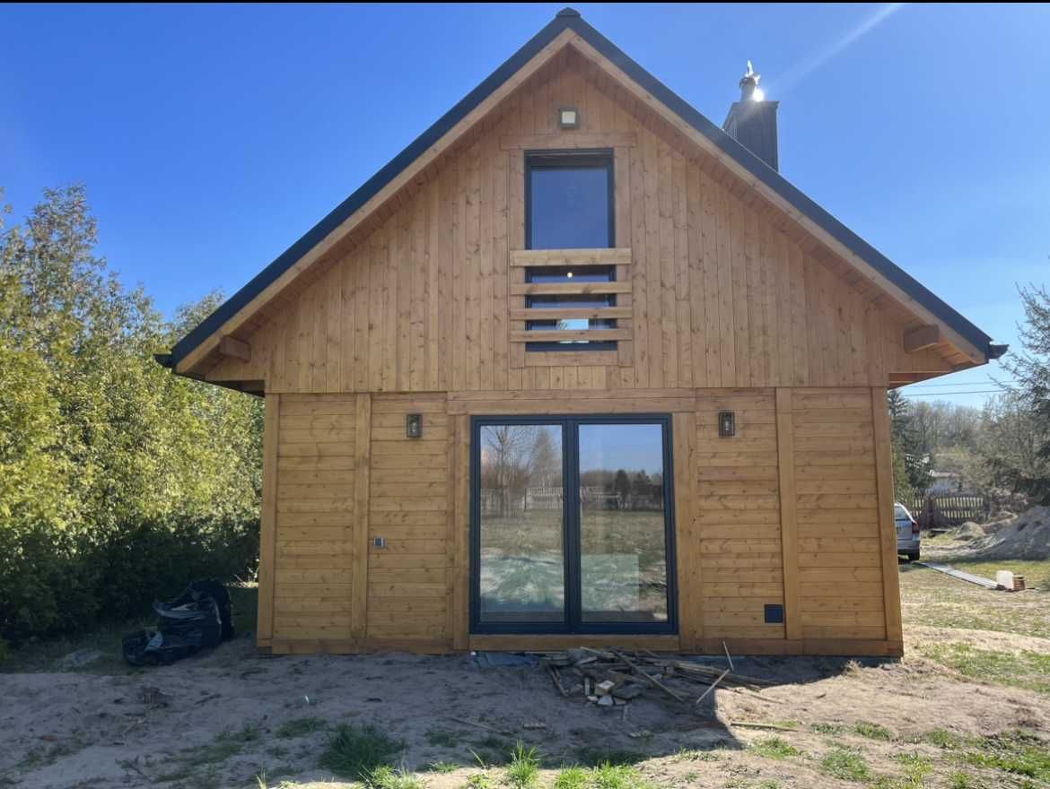 Dom drewniany w stanie pod klucz 8x6m lub inny wymiar domu
