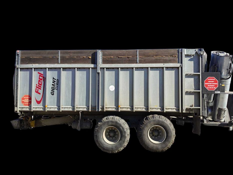 Przyczepa z systemem zsuwania FLIEGL ASW 271 + adapter przeładunkowy