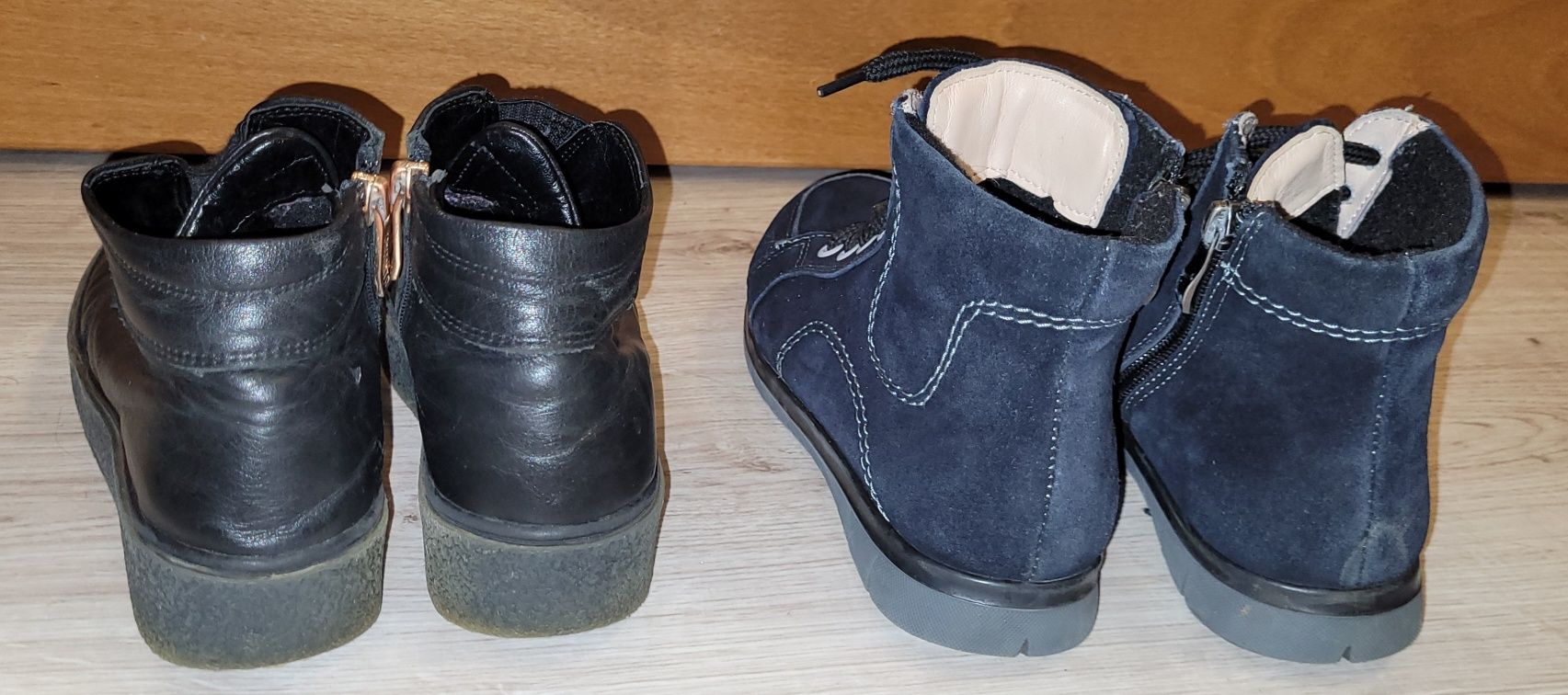 Чоботи черевики для дівчинки хлопчика ботинки осінь осінні шкіряні