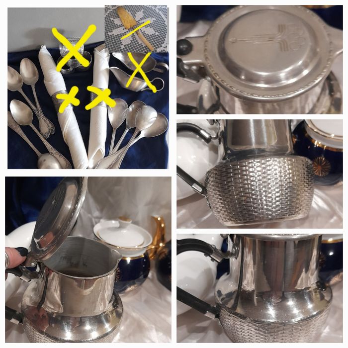 Розовый фарфор,хрусталь,сервизы,салфетки,чайники,трио Германи