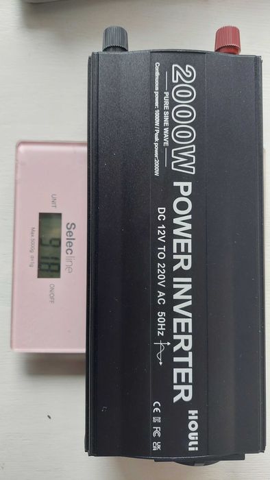 Инвертор/Інвертор напруги HOULI 12V-220V 2000\1000 Вт (чистий синус)