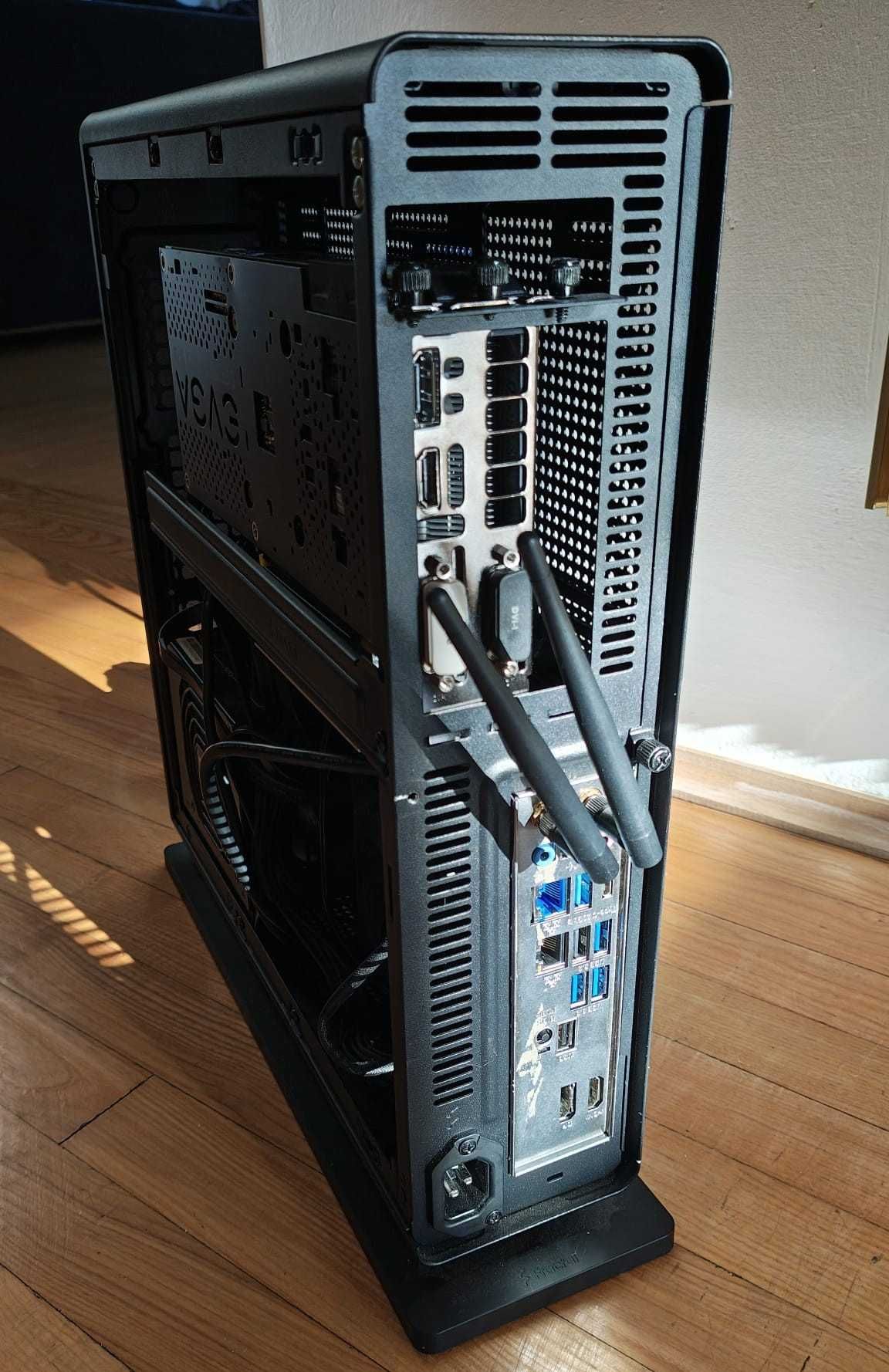 Komputer, PC ITX, Fractal Ridge. Z690, 12100F z Noctua, 16GB, GTX970.