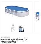 Piscina em aço GRÉ 730X375X120