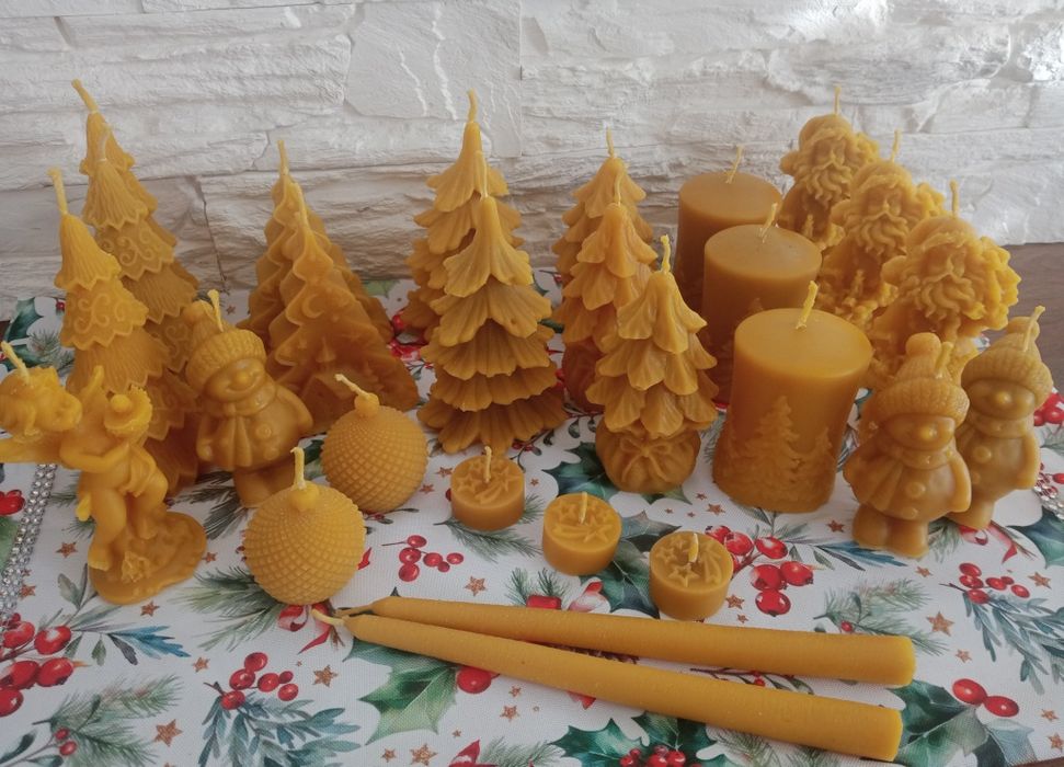 Świece z wosku pszczelego