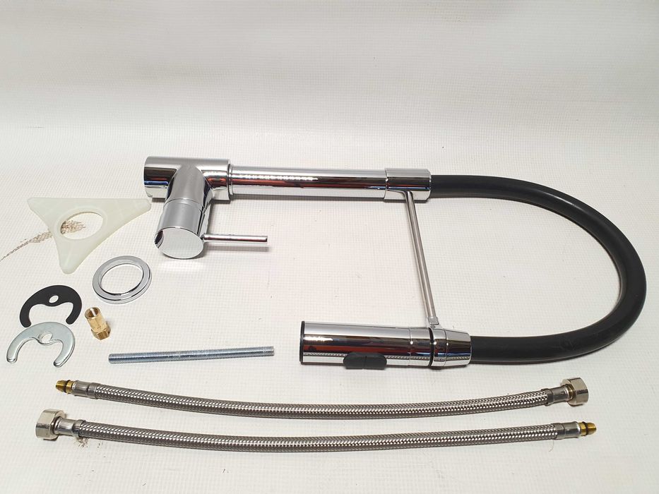 Bateria Kuchenna Wysoka Paini Chrom Wylewka Obrotowa 360° Jak Nowa