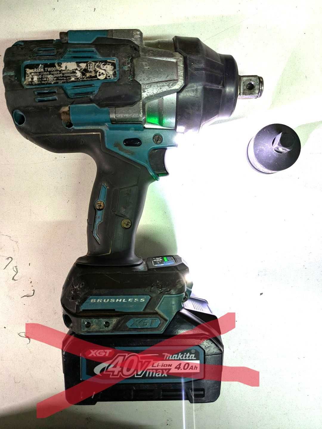 Chave de Impacto TW001G Makita 40V XGT 3/4"