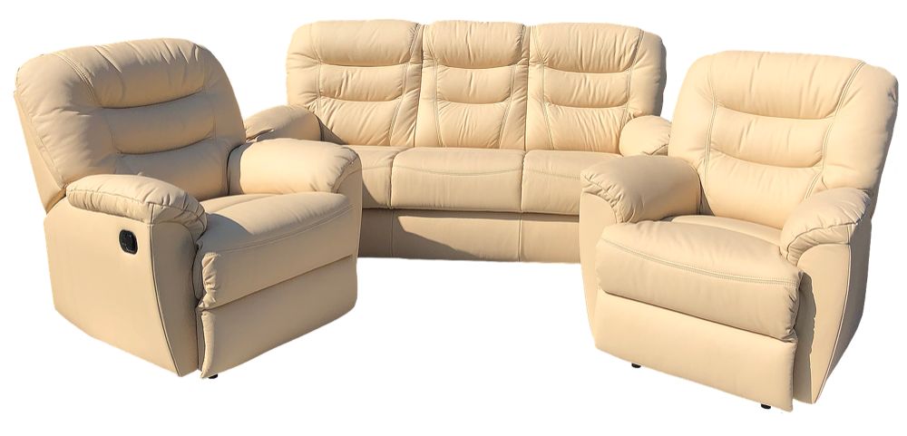 Komplet wypoczynkowy skórzany DALLAS