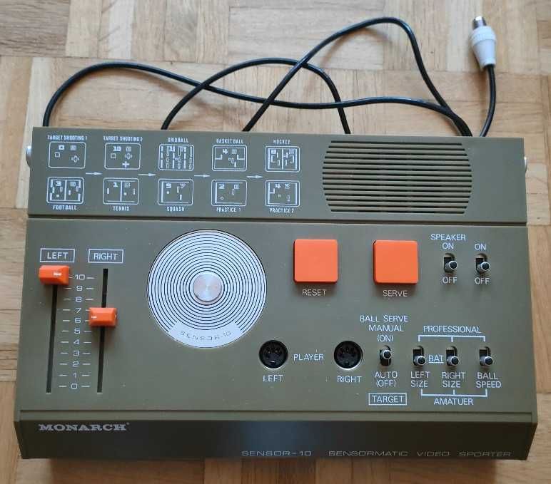 PONG 1978r monarch sport gry oryginał 100%ok box retro konsola pegasus