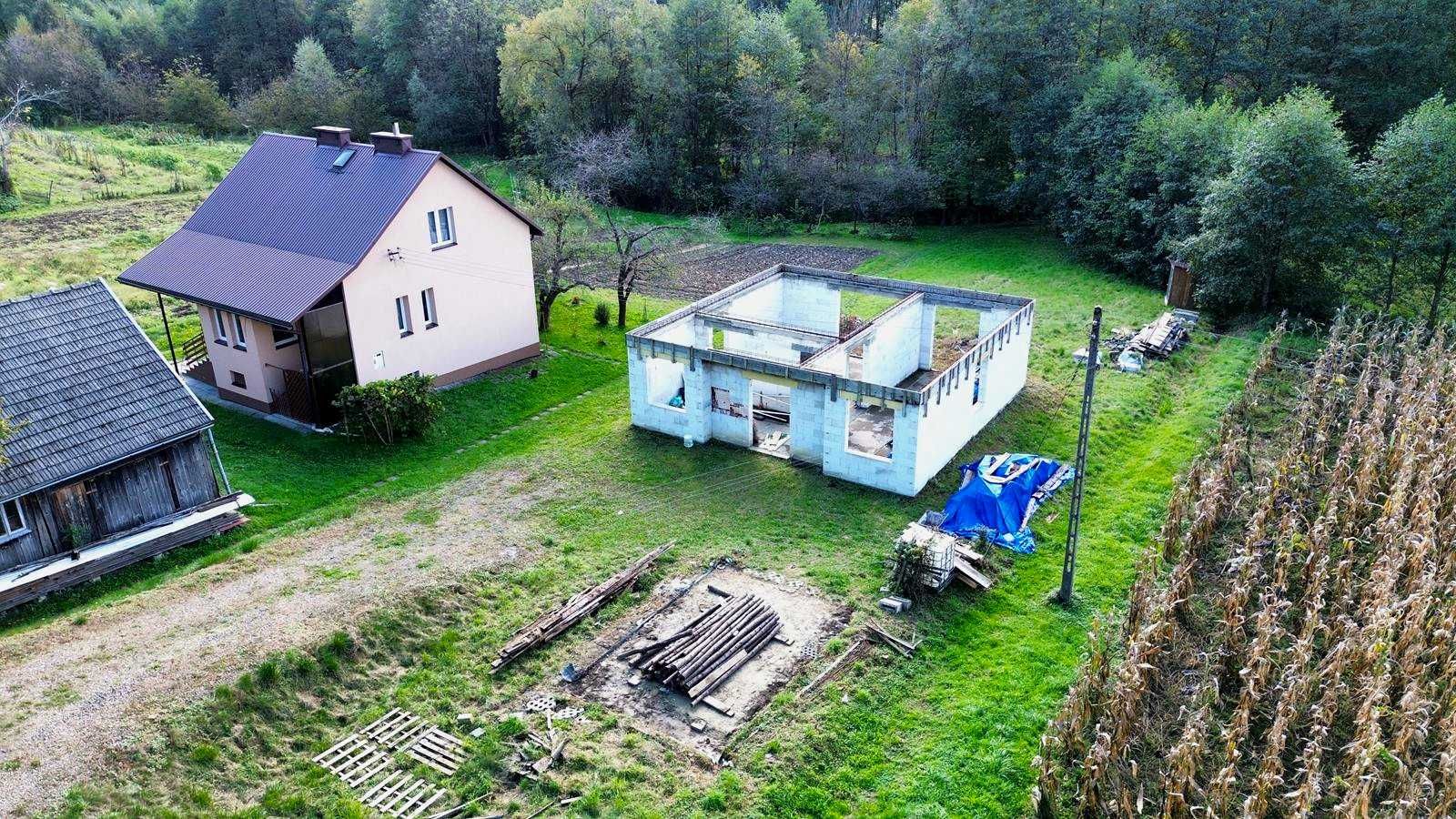 Działka budowlana z pozwoleniem na budowę, Wiśniowa, pow. strzyżowski