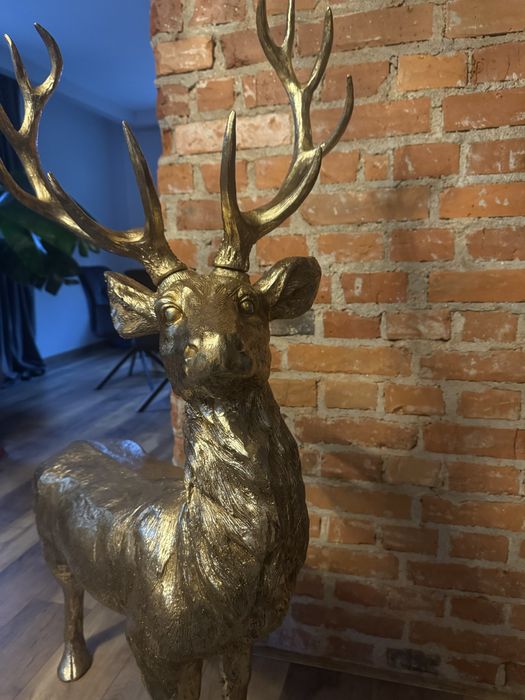 Duża figura ozdobna świąteczna - Renifer