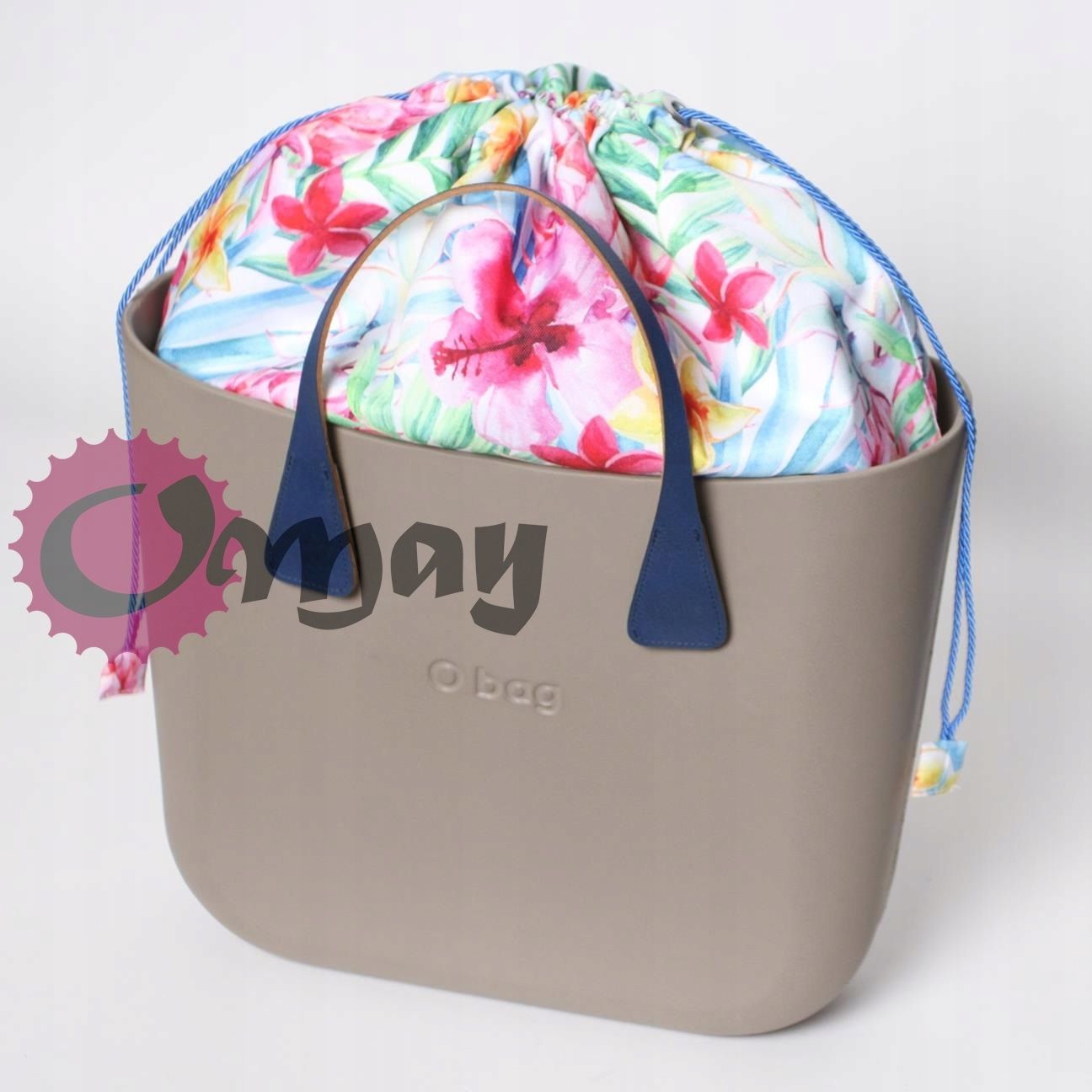 organizer OBAG STANDARD worek kwiaty ananasy komin 2 kieszenie OMAY