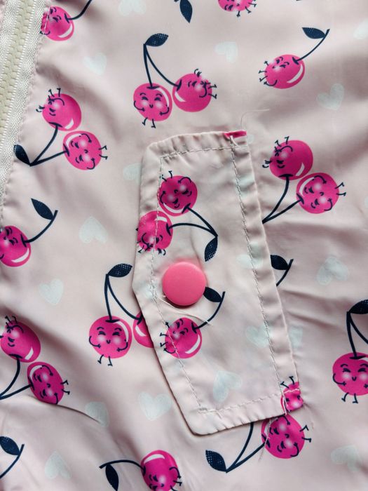 Jesienna / wiosenna kurteczka z motywem wisienek Baby rozmiar 86cm