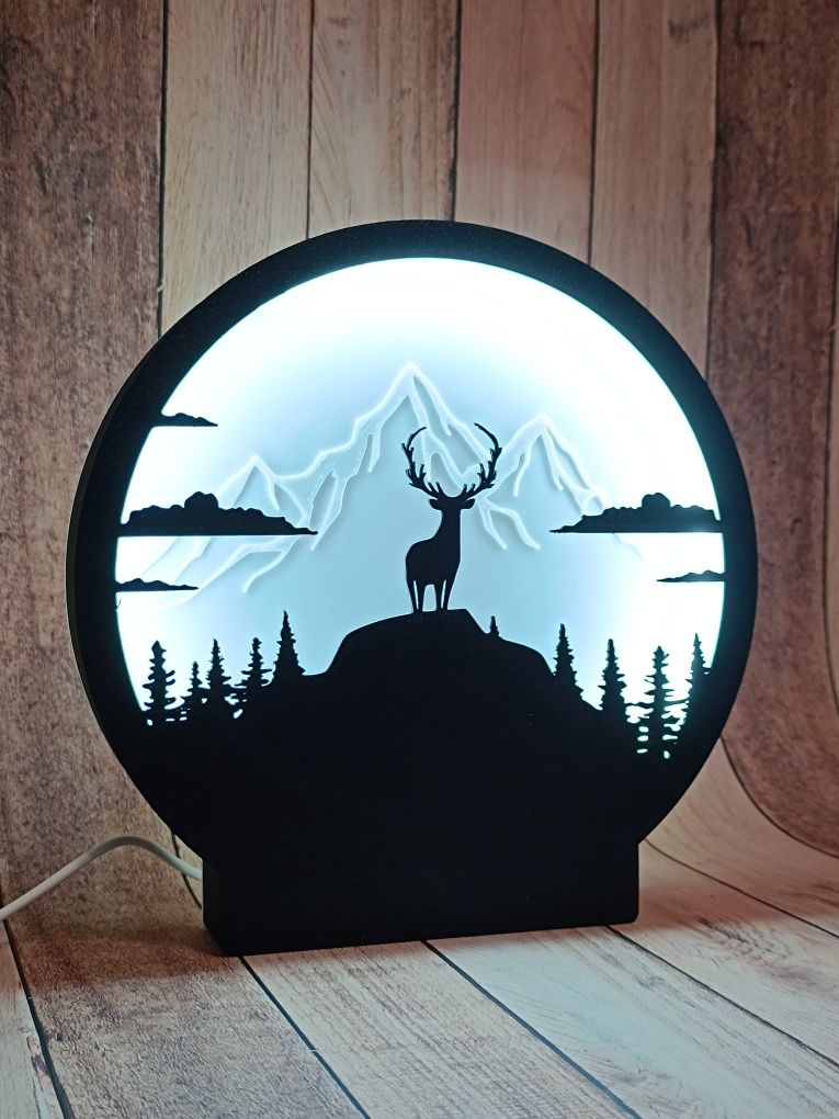 Lampa z druku 3D różne wzory - personalizacja