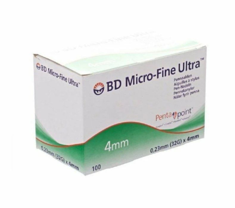 Голки 4 мм BD Micro-Fine для інсулінових ручок