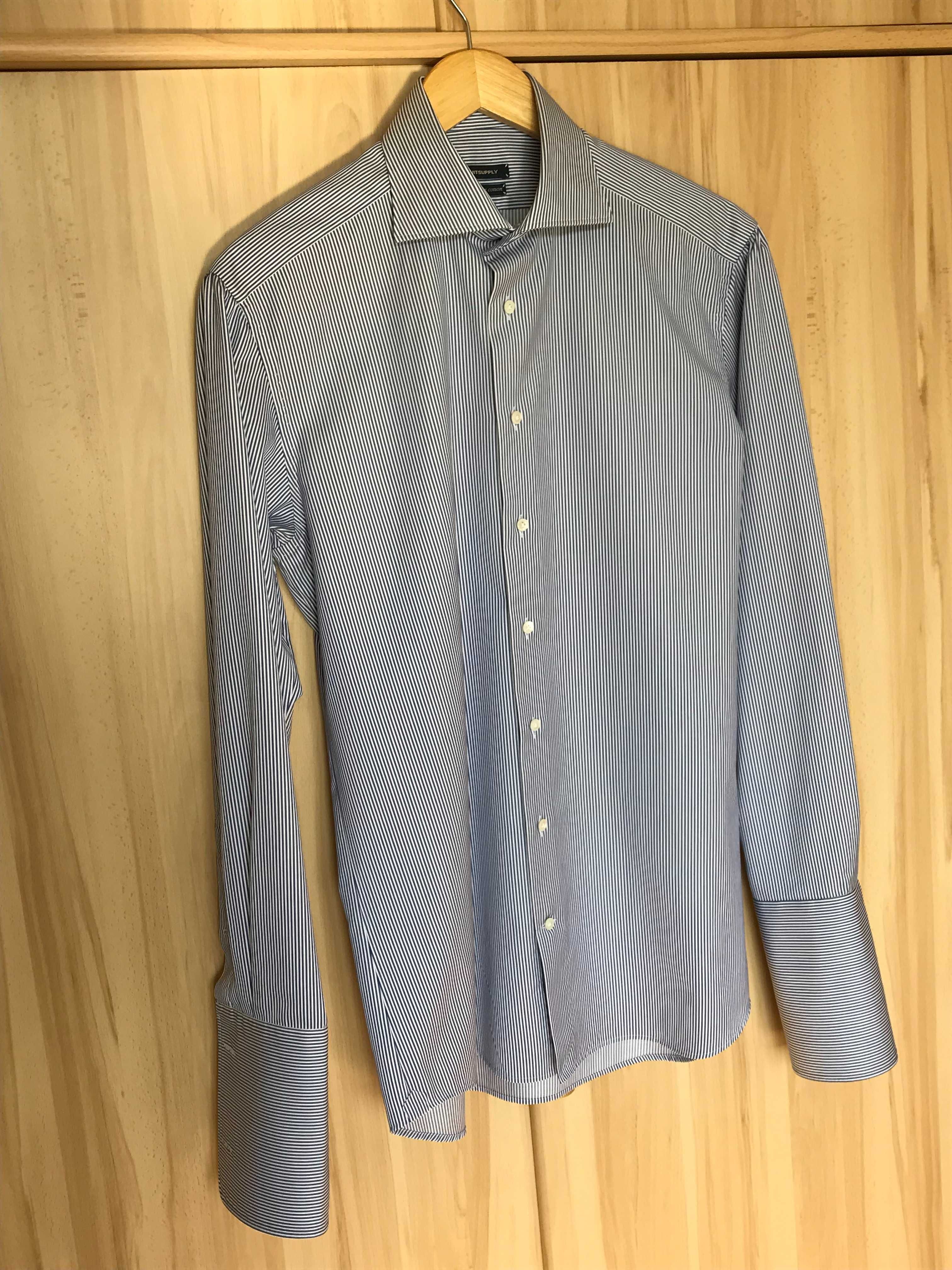 [Ubrana 3x] Męska koszula na spinki SuitSupply T. Mason r. 15 3/4 (40)